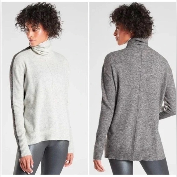 Athleta Transit Colorblock Turtleneck, Size S - Picture 1 of 12